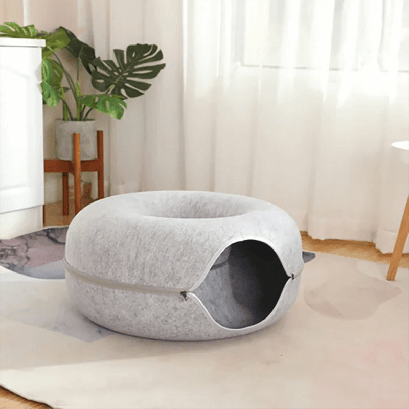 MUKKI -Kratzfester Katzentunnel zum Spielen und Schlafen