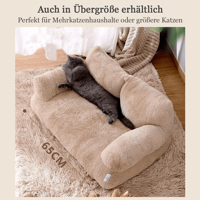 CATICO - Flauschige Katzencouch aus atmungsaktiver Baumwolle
