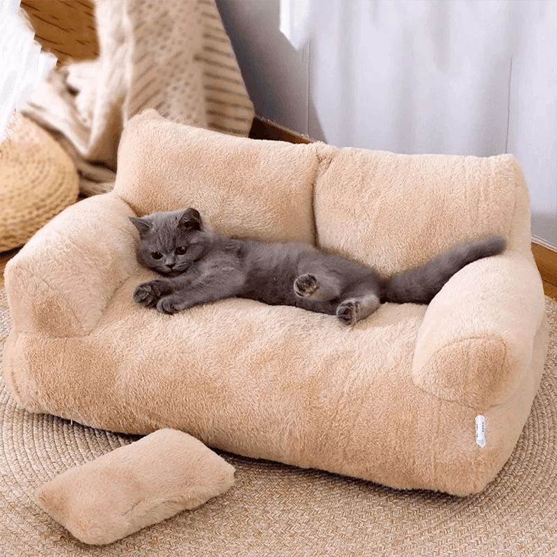 CATICO - Flauschige Katzencouch aus atmungsaktiver Baumwolle