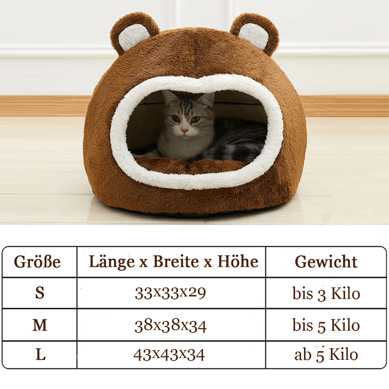 TEDDY - Kuschelige Katzenhöhle für kühle Wintertage