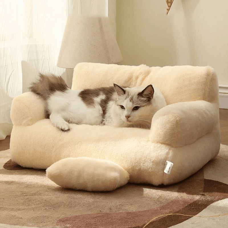 CATICO - Flauschige Katzencouch aus atmungsaktiver Baumwolle