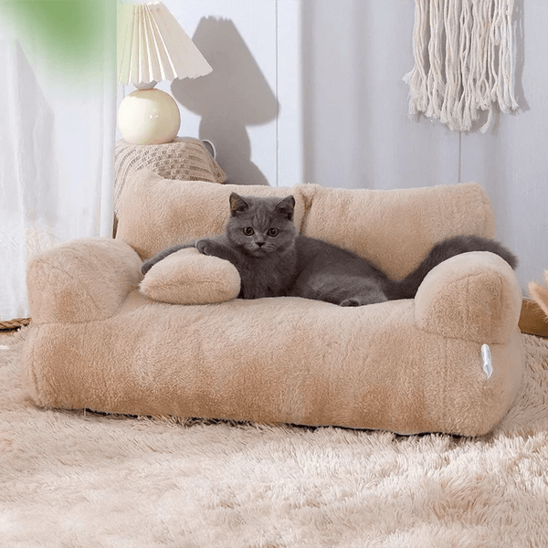 CATICO - Flauschige Katzencouch aus atmungsaktiver Baumwolle