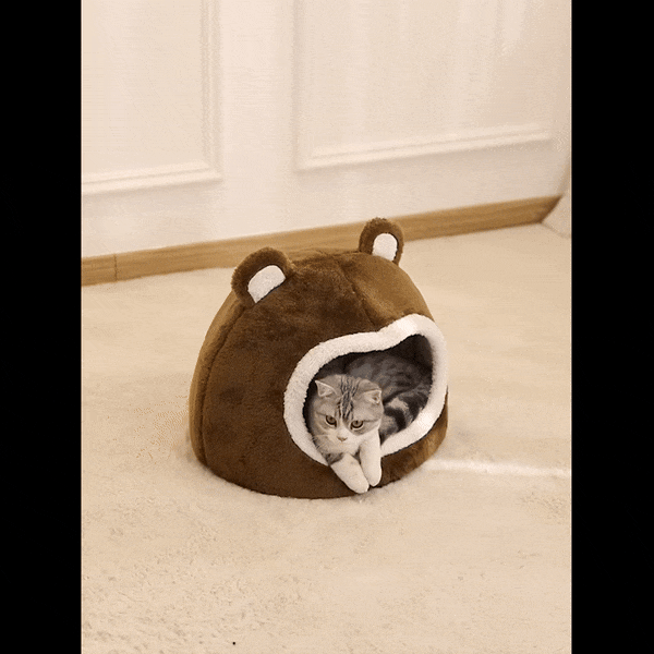 TEDDY - Kuschelige Katzenhöhle für kühle Wintertage