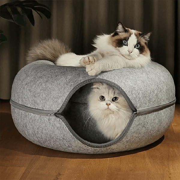 MUKKI -Kratzfester Katzentunnel zum Spielen und Schlafen